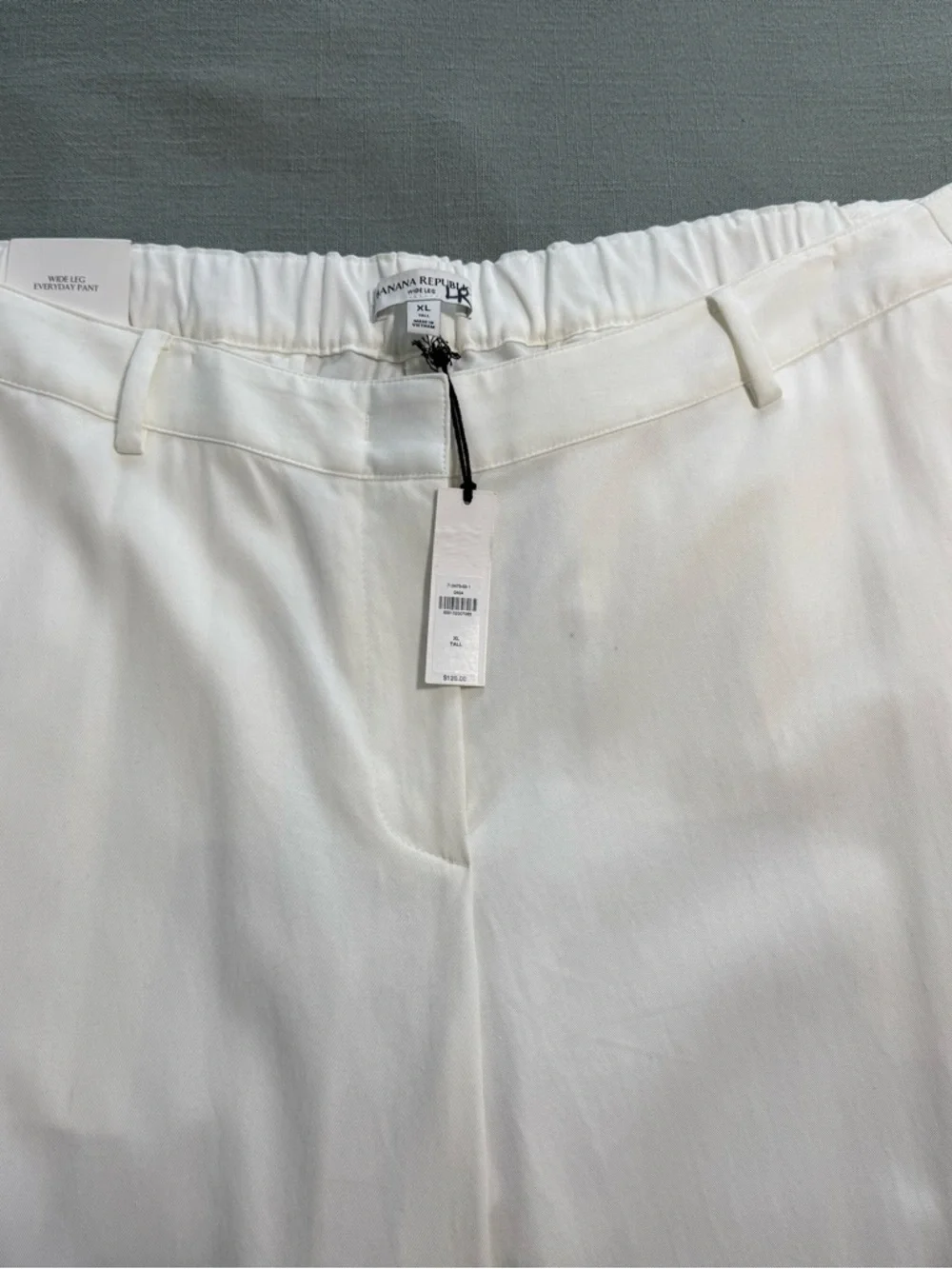 BANANA REPUBLIC THE EVERYDAY WIDE-LEG PANT IN TENCEL COTTON PANTS SZ XL NWT - Picture 7 of 8